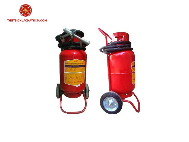 Bình chữa cháy bột xe đẩy Dragon Powder BC 35kg